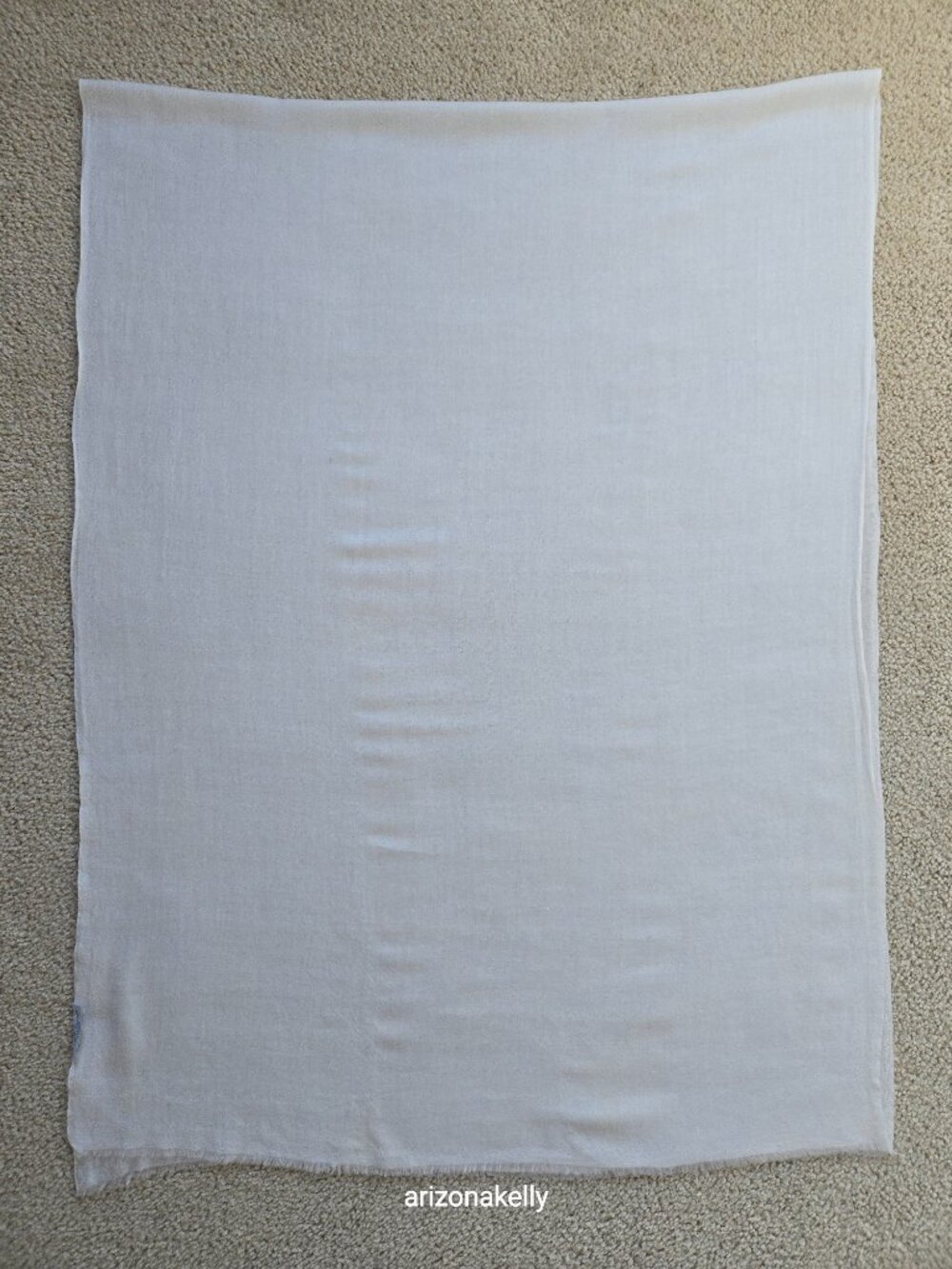 Restoration Hardware Cashmere Ivory Scarf Lightweight - Picture 9 of 10